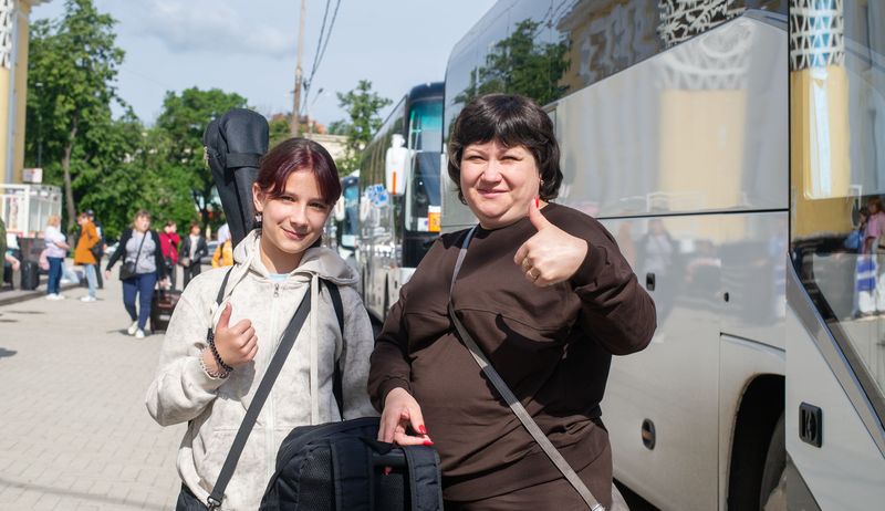 Отъезд в детский лагерь