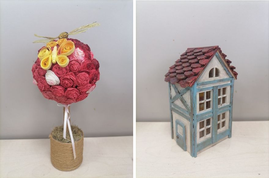 Топиарий и декоративный домик