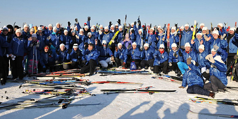 Корпоративная команда Горьковского автозавода приняла участие в брендированном забеге всероссийской гонки «Лыжня России»