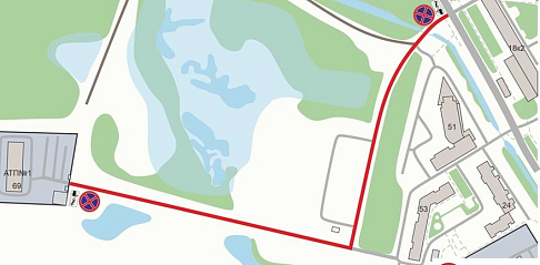 Ограничение на парковку автомобилей введут в местном проезде улицы Космической с 22 апреля