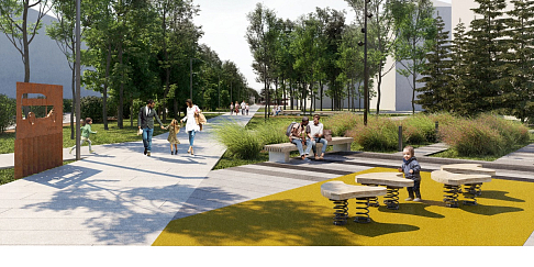 Автозаводцам предлагают концепцию благоустройства проспекта Октября