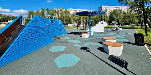 На улице Дружаева открылся благоустроенный сквер