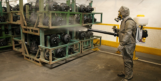 Дезинфекция производственных и бытовых помещений проходит на предприятиях «Группы ГАЗ»