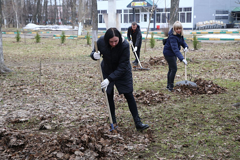 Сотрудники ГАЗа на общегородском субботнике