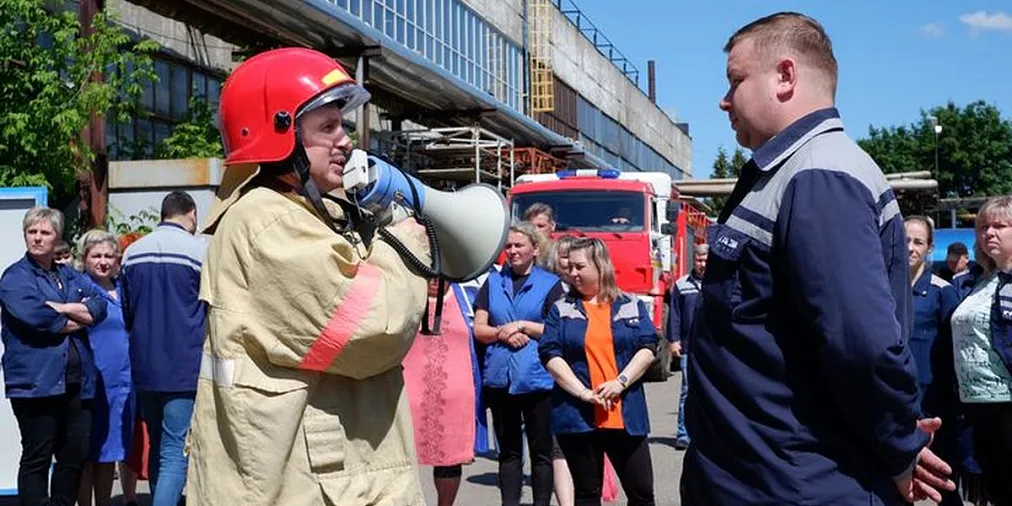 Учения по пожарной безопасности прошли на Ликинском автобусном заводе