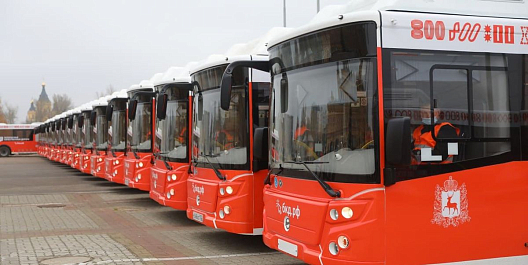 Нижний Новгород получил 51 газовый ЛИАЗ большого класса