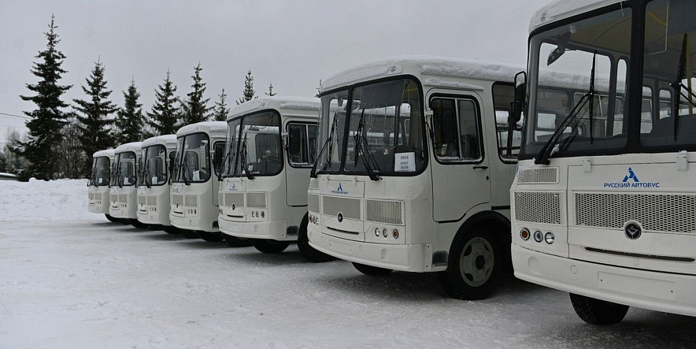 Десять автобусов «ПАЗ» поступили в Сосновский район Нижегородской области