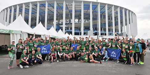 ГАЗ выставил самую большую корпоративную команду любителей-легкоатлетов на полумарафоне «Беги, герой!»