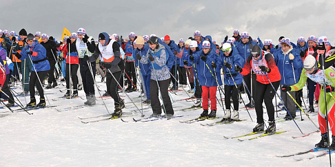 На «Лыжне России»