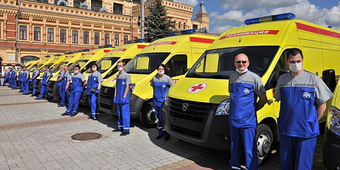 Автомобили скорой помощи класса С на базе «ГАЗели NEXT» вручил нижегородским больницам министр здравоохранения РФ Михаил Мурашко