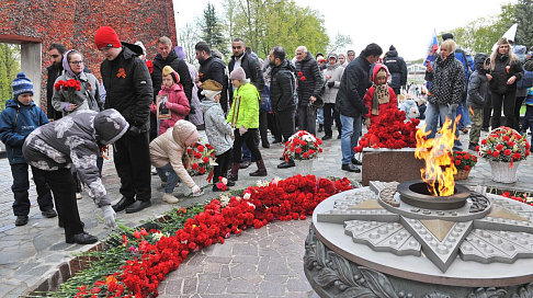 Митинг, посвященный Великой Победе, состоялся в парке Славы