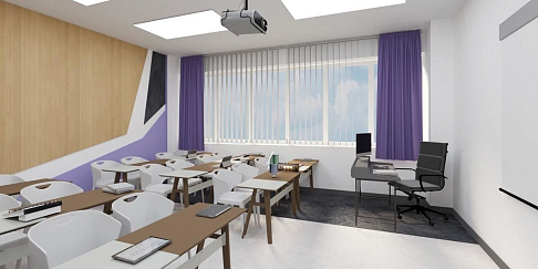 Завершен ремонт учебных классов в Академии современных технологий автомобилестроения им. А.Н. Моисеева