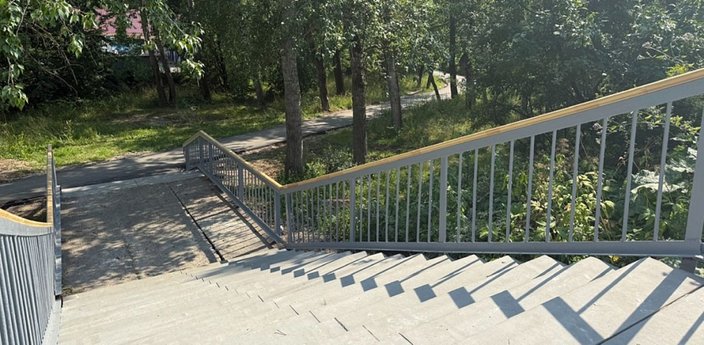 На улице Ореховской в поселке Мостотряд отремонтировали тротуар