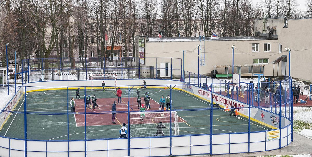 Две спортплощадки построены в Павлове при поддержке «Группы ГАЗ»
