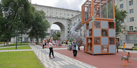 В серобусыгинском квартале завершилась реконструкция сквера